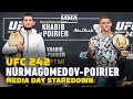 UFC 242: Khabib Nurmagomedov vs. Dustin Poirier Media Day Staredown - MMA Fighting