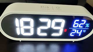 BOKQTTN Wecker Digital, Tragbarer Digitaler Wecker Tischuhr, Sehr gutes Display