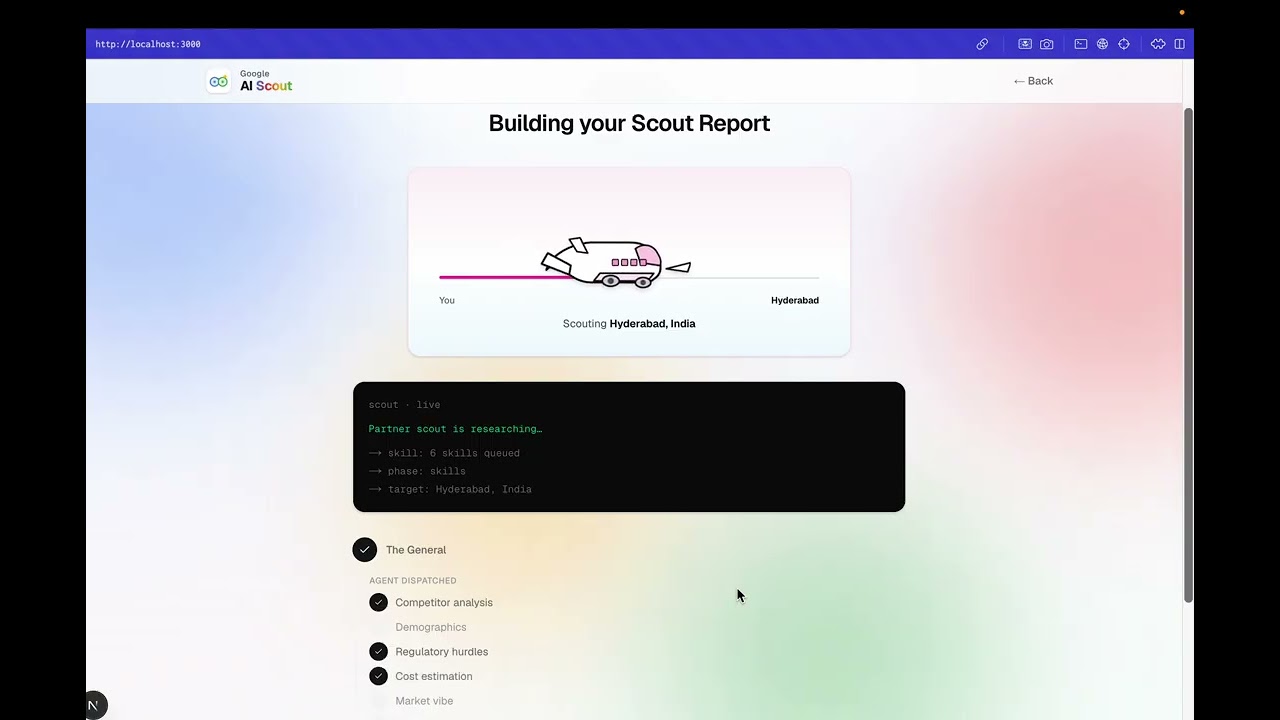 Google AI Scout project preview