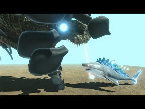 GODZILLASAURS WITH LASER BEAM VS ALL UNITS EPIC BATTLES - ANIMAL REVOLT BATTLE SIMULATORS