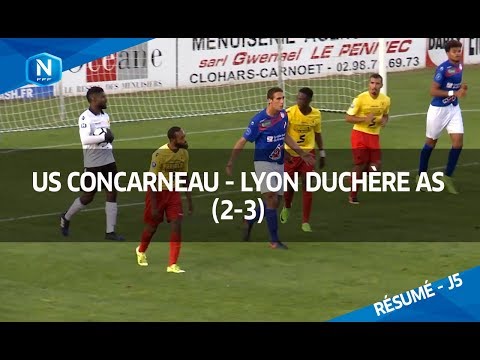 J5 : US Concarneau - Lyon Duchère AS (2-3),le résumé