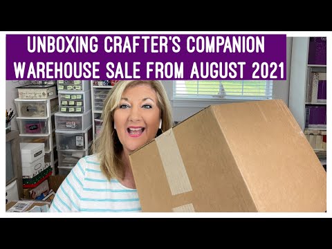 Unboxing Crafter’s Companion Warehouse Sale from August 2021