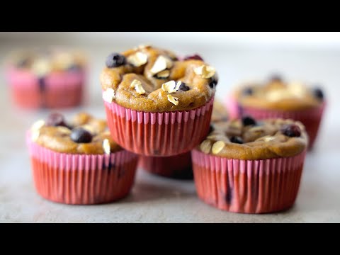No Flour Blueberry Banana Muffins | Vitamix recipe
