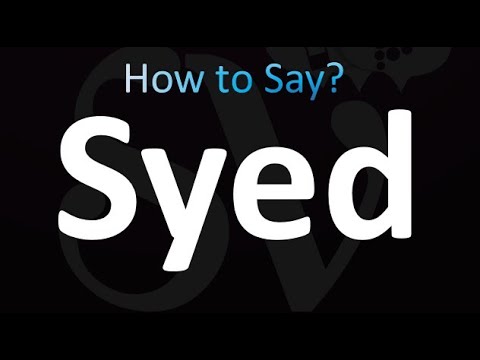 How to Pronounce Syed (Correctly!)