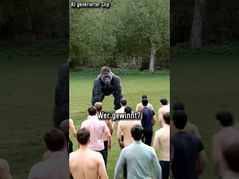 100 Männer vs 1 Gorilla