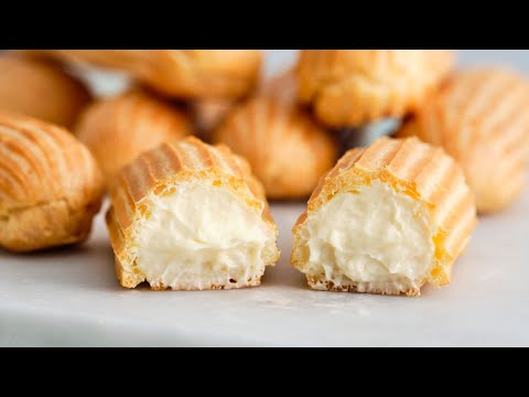 Neues Dessert! Wenn Sie einen Ofen haben. Kinder bitten darum, sie jeden Tag zu kochen! Eclairs.