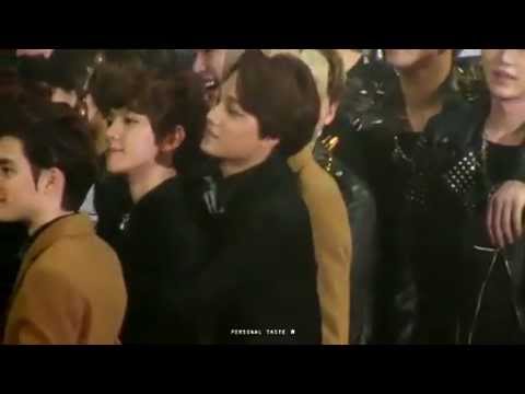[Fancam]130131 SMA- EXO-K Kai backhugging Baekhyun