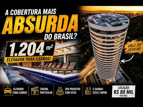 A Cobertura Mais ABSURDA do Brasil? 1.204m² no Vale do Sereno com Elevador para Carros!