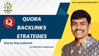 How to Get Backlinks From Quora | Quora Backlinks | Quora Backlinks Strategies