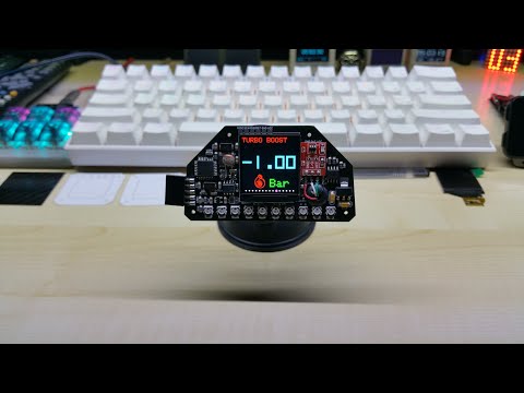 New Update on the Color CAN GAUGE mini, now with Turbo Boost screen, in Bar or PSI, enjoy.