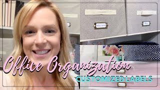 Office Organization | Dollar Tree Hacks | Make Budget Look Expensive | Custom Labels |The Craf-THome