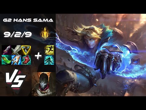 G2 Esports Hans Sama BOTTOM Ezreal vs Jhin - EU Challenger Patch 25.S1.8