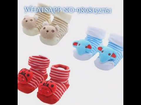 Baby cotton 3d cartoon bootie socks