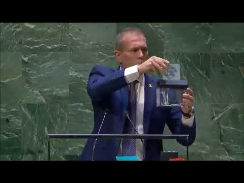 Israeli terrorist shred UN Charter