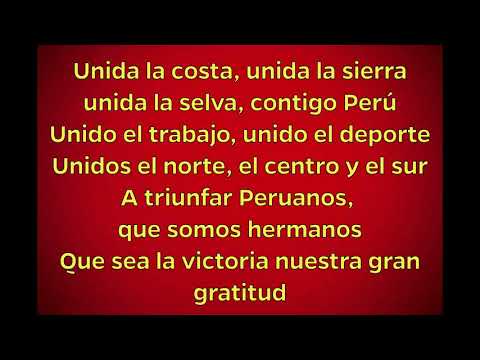 CONTIGO PERÚ con letra