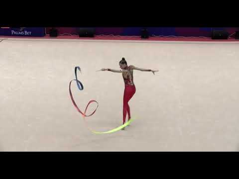 Polina Horodnycha Ribbon Final 30,550 GOLD - International Tournament Sofia 2023