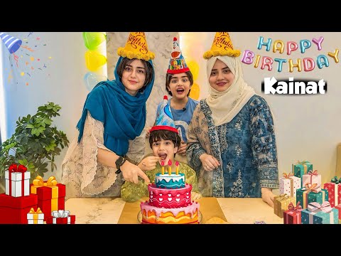 How We Celebrate Kainat's Birthday 🎂 Who Came On Birthday Gift Unboxing 🎁 | Rida Naqqash