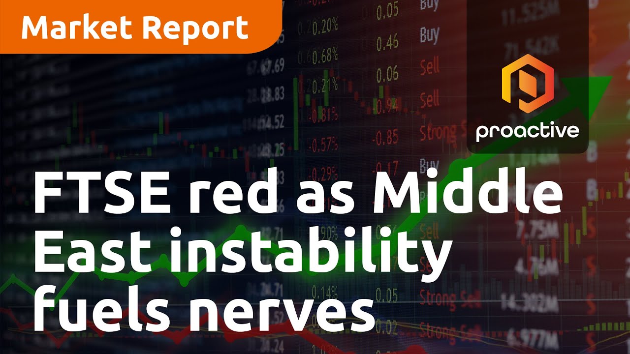 FTSE sees red in early Monday trading as Middle East instability fuels nerves - Market Report