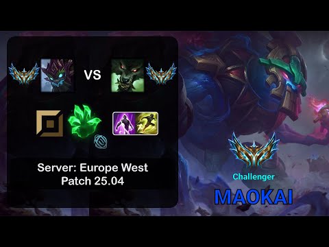 Maokai Top vs Warwick - EUW Challenger - Patch 25.04
