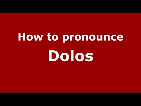 How to pronounce Dolos (Greek/Greece) - PronounceNames.com