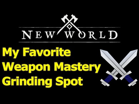 My favorite spot to grind weapon mastery levels in New World
