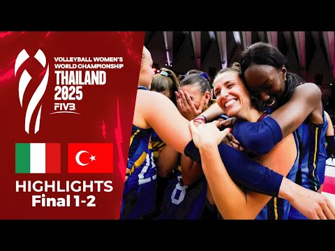 🇮🇹 ITALY vs 🇹🇷 TURKIYE | World Championship Final | Women’s Volleyball 2025 Thailand 🏆🔥 [4K]