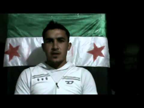 انشقاق  المجند عبدالله موسى من مرتبات الحرس الجمهوري وانضمامه إلى الجيش السوري الحر في حلب