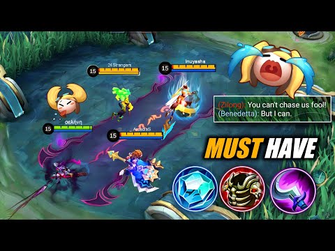 THIS IS THE THREE CORE ITEMS THAT ALL BENEDETTA USERS MUST USE AND NOT BE FORGOTTEN! | MLBB