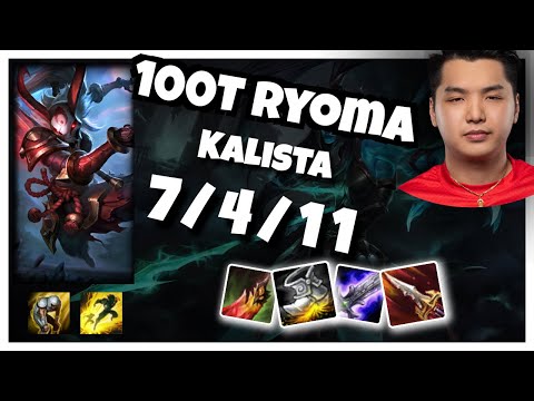 100T Ryoma Kalista MID (7/4/11) vs TALON Gameplay Replay - Patch 10.19