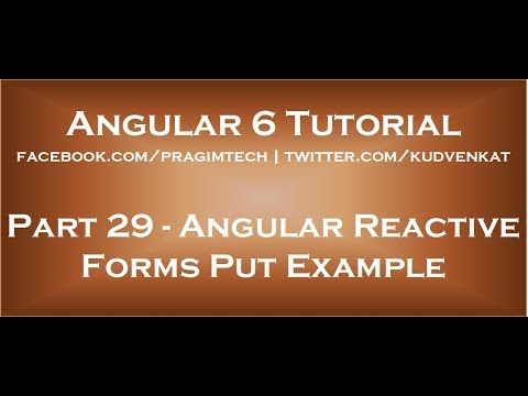 Angular reactive forms put example