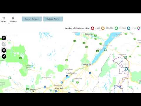 Versant Power Outages Map