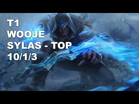 T1 Wooje Top Sylas vs Zac - KR Challenger Patch 10.8