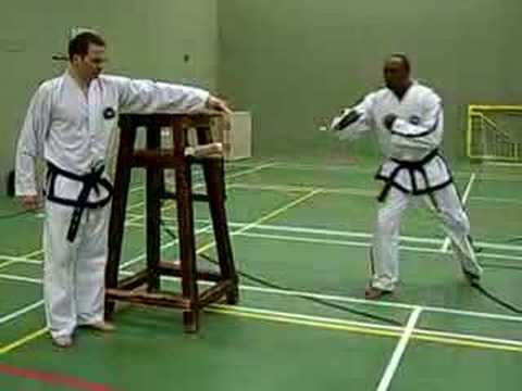 TaeKwon-Do - Winston Rose V Degree - Turning Kick Power Test