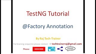 Download the video "TestNG Factory Annotation Example | Run Multiple Tests"