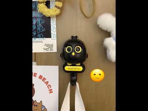 HEMICO Creative Cute key hook Bird Wall Hooks Waterproof, Automatic Open Close Eyes Key Holder