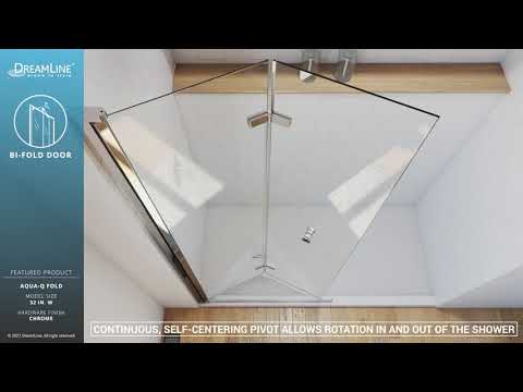 Aqua-Q Fold Shower Door | Bi-Fold Opening