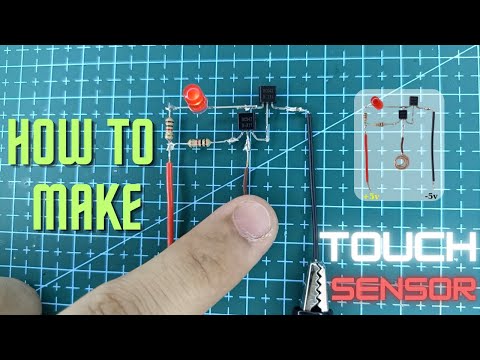 How To Make Touch Sensor With BC547 ?  #circuit #attiny85 #bc547 #touchswitch  #touchsensor #arduino