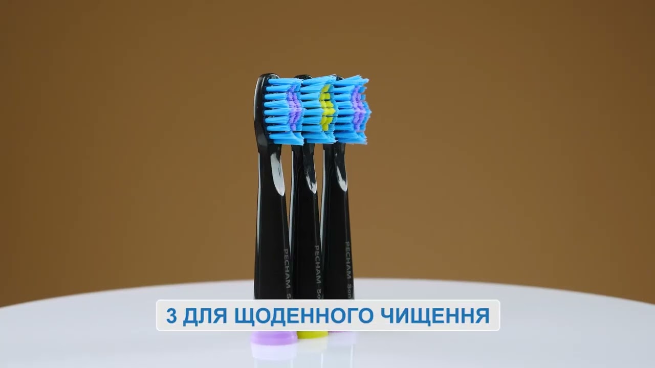 Электрическая зубная щетка PECHAM Black Travel PC-080 (0290119080103) video preview