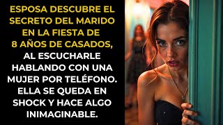 Esposa descubre el secreto del marido en la fiesta de 8 años de casados y lo que ella hace…