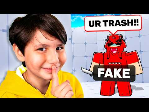 Exposing A Fake #1 YOUNGEST PRO With The Real One.. (Roblox Rivals)