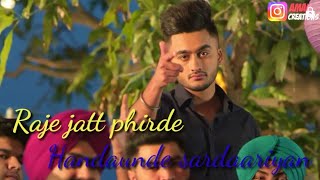 Raje jatt || ravneet || new punjabi song 2019 whatsapp status video