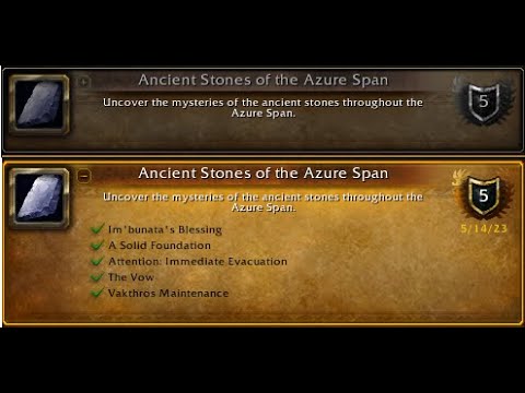 How To Do The Ancient Stones Of The Azure Span Achievement!