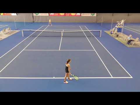 EMPIRE Cup U18 2018: match ball, Bianca BEHULOVA (SVK) -  Eszter MERI (SVK) 6-2 7-5.