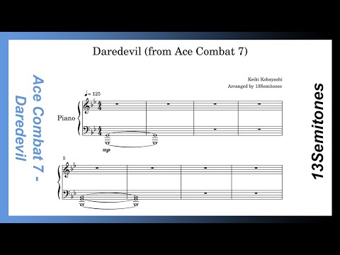 Keiki Kobayashi - Daredevil (from Ace Combat 7) [free piano sheets]