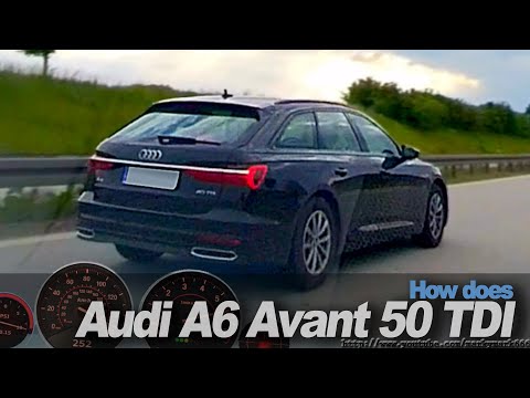 Linksspurschleicher Audi A6 50 TDI Avant vs BMW M135i @80-215 Autobahn DriveAnalyser RaceRender [4k]