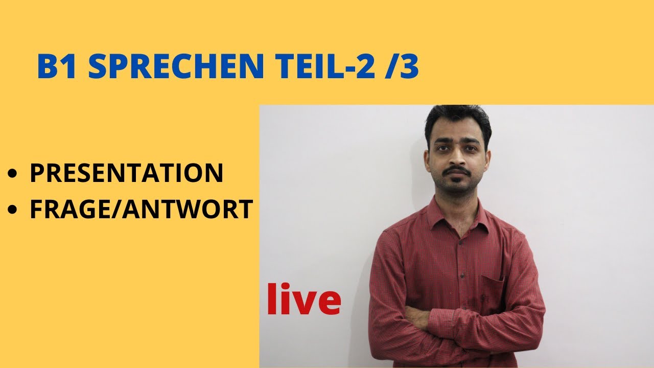 B1 SPEAKING SKILLS| TEIL-2| How to prepare Presentation|