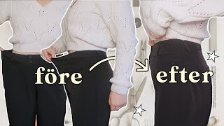 hur du enklast syr in byxor i midjan! ☆ thrift flip!