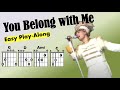 You Belong With Me Taylor S Version Taylor Swift EASY Guitar Play Along