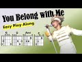 You Belong with Me *Taylor's Version* (Taylor Swift) EASY Guitar play-along