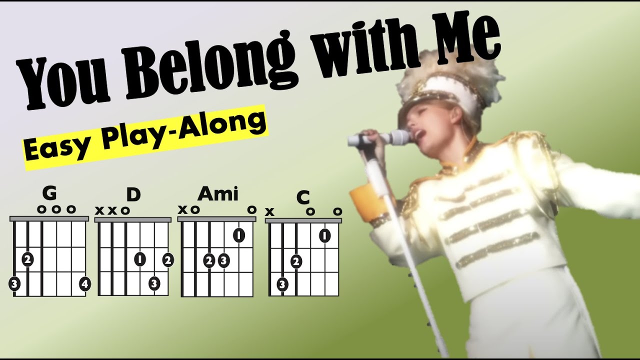 You Belong with Me *Taylor's Version* (Taylor Swift) EASY Guitar play-along